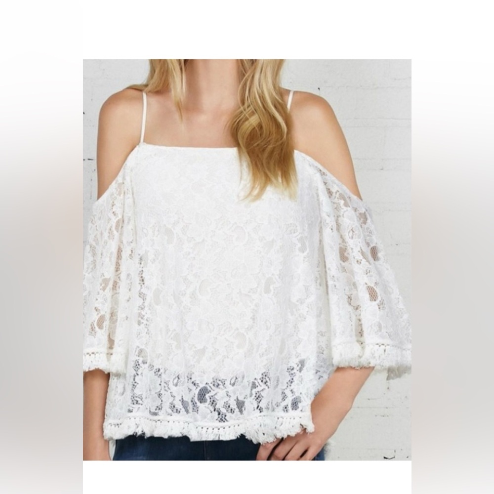 Bailey 44 White Off Shoulder Tusk Top